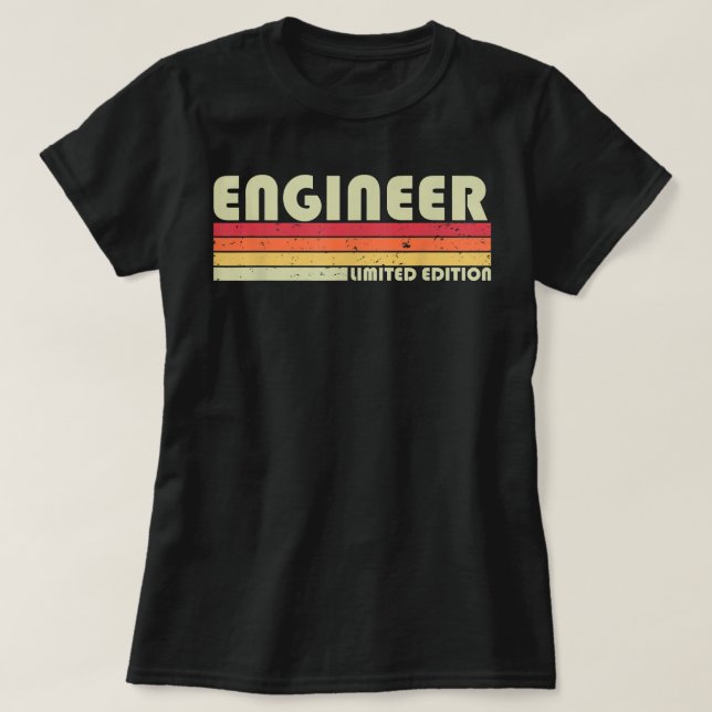 Camiseta Assistente de Engenharia Civil Mecânica Funny do e (Frente do Design)