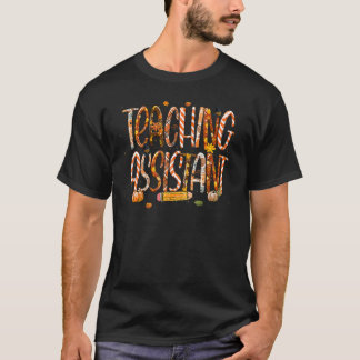 Camiseta Assistente de Ensino Chapéu de Peregrino Leopardo