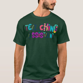 Camiseta Assistente de Ensino Ensino Bonito Ideia de Volta