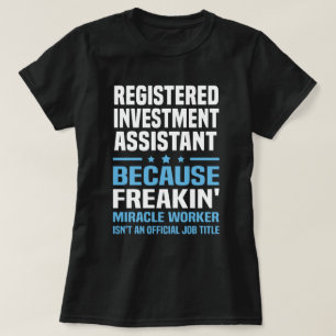 Camiseta Assistente de Investimento Registrado