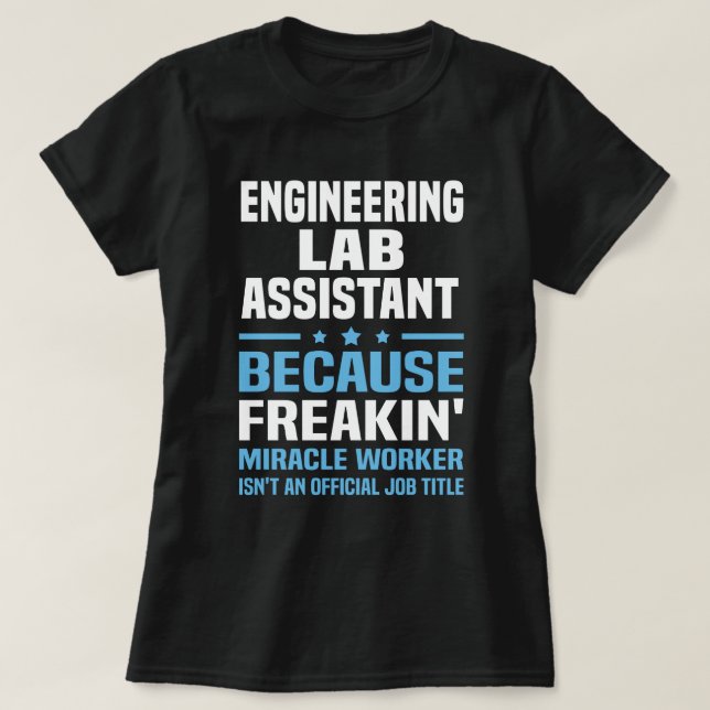 Camiseta Assistente de Laboratório de Engenharia (Frente do Design)