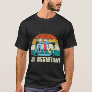 Camiseta Assistente de Laboratório Retro Científico do Labo