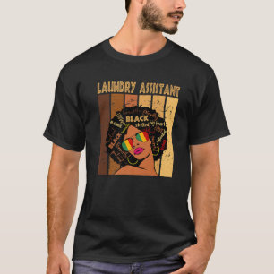 Camiseta Assistente de lavanderia negro afro-americano