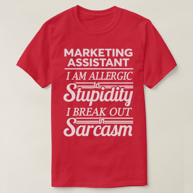 CAMISETA ASSISTENTE DE MARKETING 1 (Frente do Design)