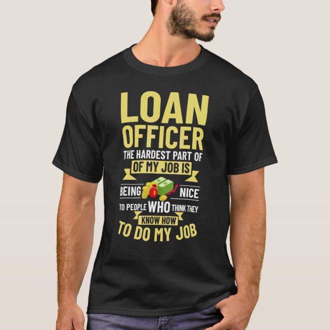 Camiseta Assistente de Oficial de Empréstimo Treinamento de (Frente)