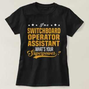 Camiseta Assistente de Operador de Placa de Comutação
