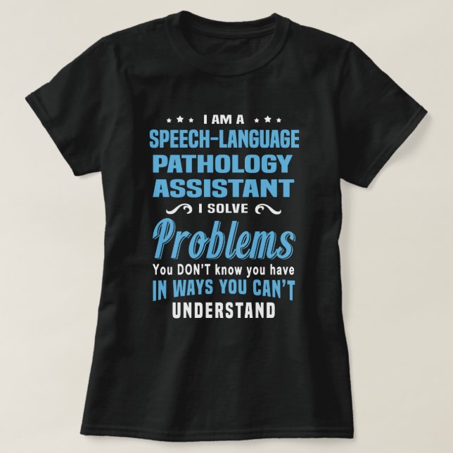 Camiseta Assistente de Patologia de Língua Fala (Frente do Design)