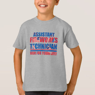 Camiseta Assistente de pirotecnia engraçado 4 de julho