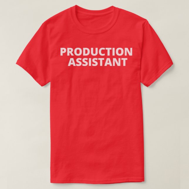 Camiseta Assistente de Produção PA (Frente do Design)