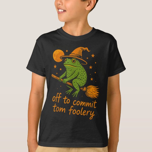 Camiseta Assistente de Sapo Whimsical - Desativado Para Com (Frente)