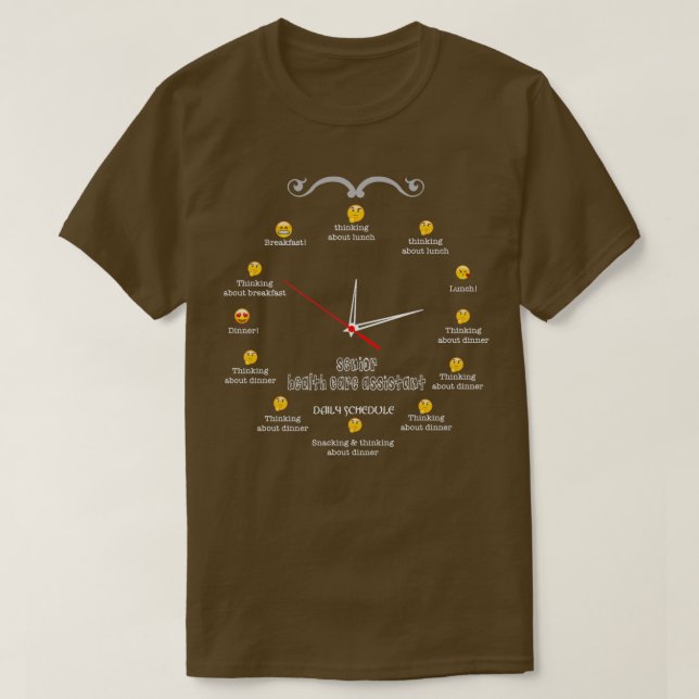 Camiseta ASSISTENTE DE SAÚDE DO mais velho NICE DESIGN 2017 (Frente do Design)