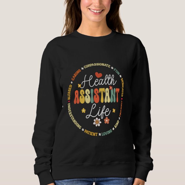 Camiseta Assistente de Saúde Escola de Vida para Escola e A (Frente)