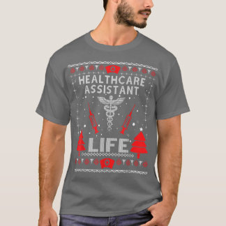 Camiseta Assistente de Saúde para Suportes de Natal Feios
