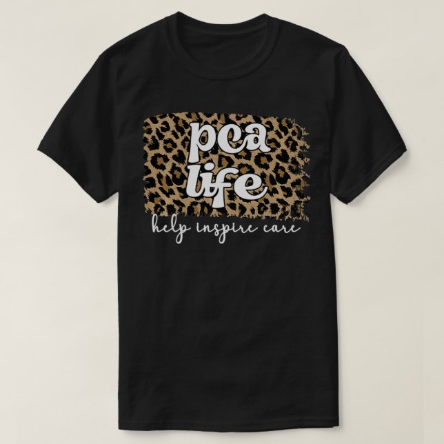 Camiseta Assistente de Tratamento de Doentes com PCA Assist (Frente do Design)