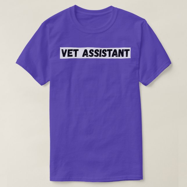 Camiseta Assistente de veterinária (Frente do Design)
