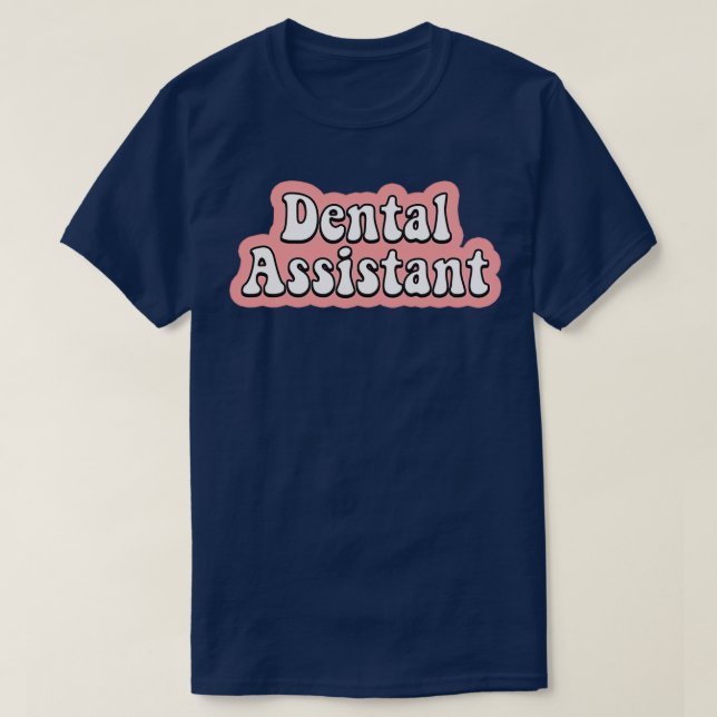 Camiseta Assistente dentário 12 (Frente do Design)