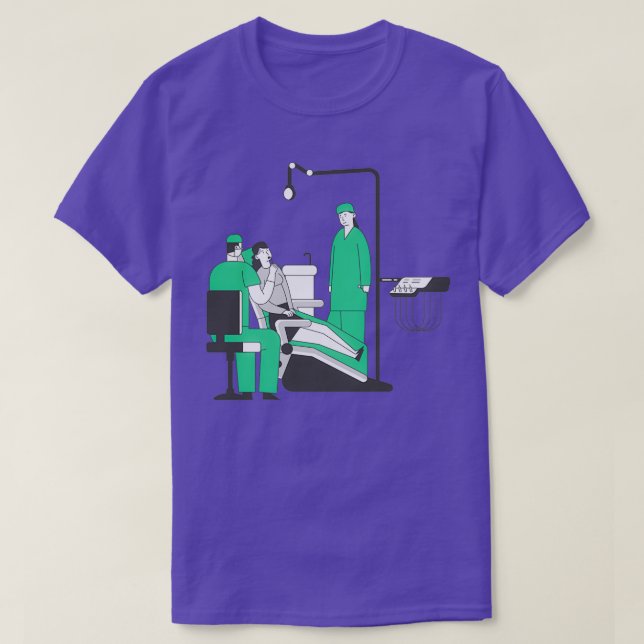 Camiseta assistente dentário 30 (Frente do Design)