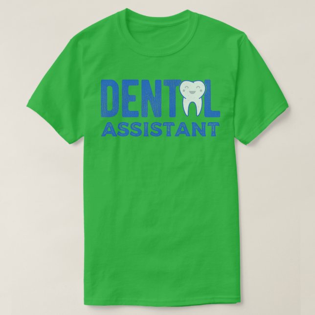 Camiseta Assistente dentário 34 (Frente do Design)