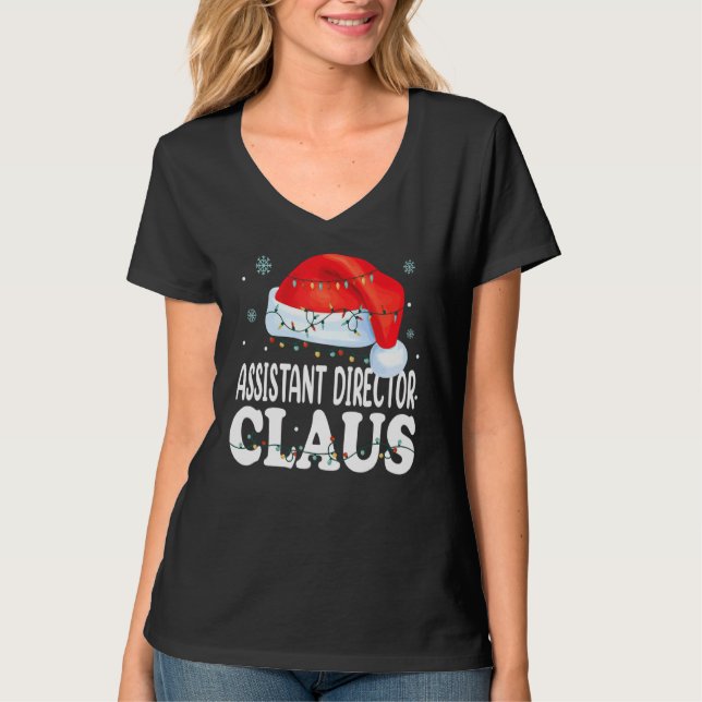 Camiseta Assistente Diretor Claus Christmas Matching (Frente)