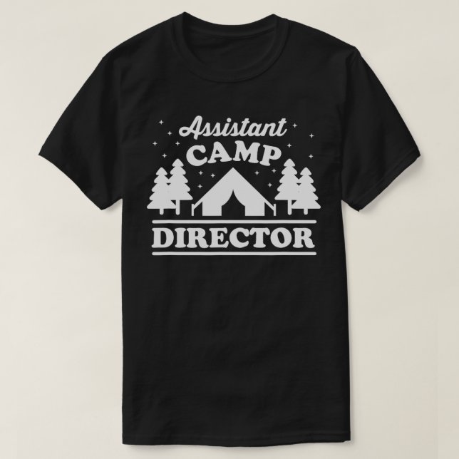 Camiseta Assistente Diretor de Camp Conselheiro de Verão Br (Frente do Design)