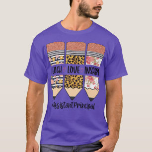 Camiseta Assistente Diretor De Volta À Escola Ensinar Amor