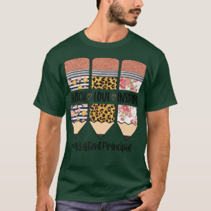Camiseta Assistente Diretor De Volta À Escola Ensinar Amor