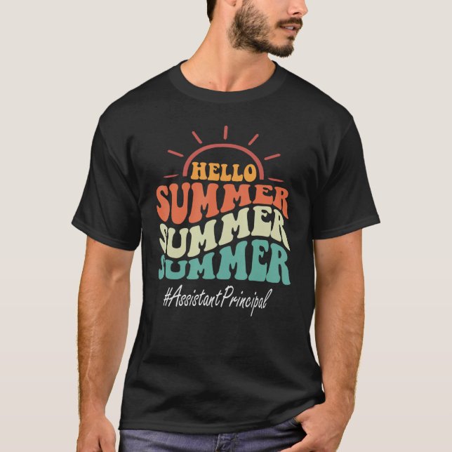 Camiseta Assistente Diretor Groovy No Dia Passado Do Infern (Frente)