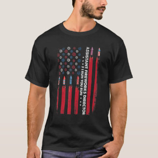 Camiseta Assistente do diretor de fogos de artifício Americ