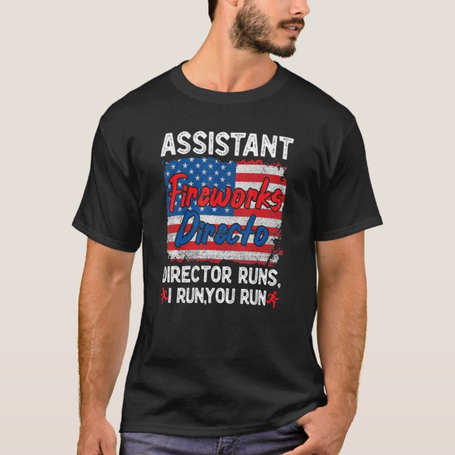 Camiseta Assistente do diretor de fogos de artifício - Dia  (Frente)