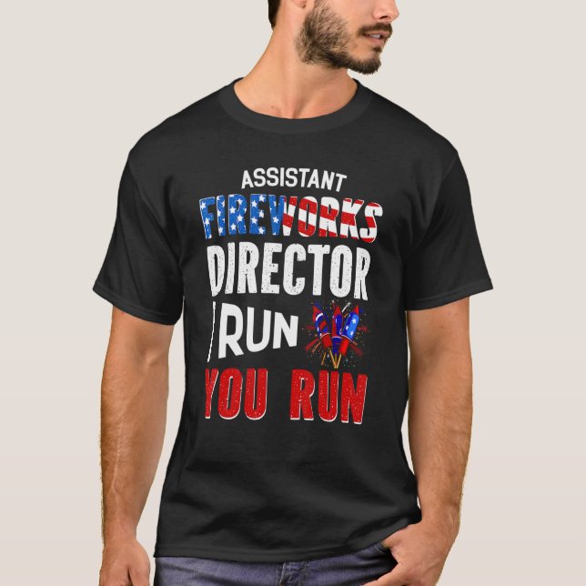 Camiseta Assistente do diretor do Fireworks que eu fiz você (Frente)