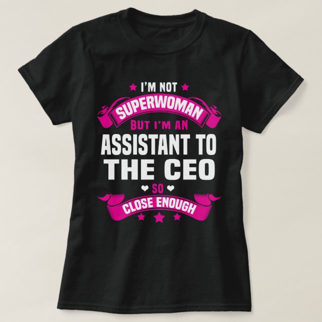 Camiseta Assistente do Diretor Executivo (Frente do Design)