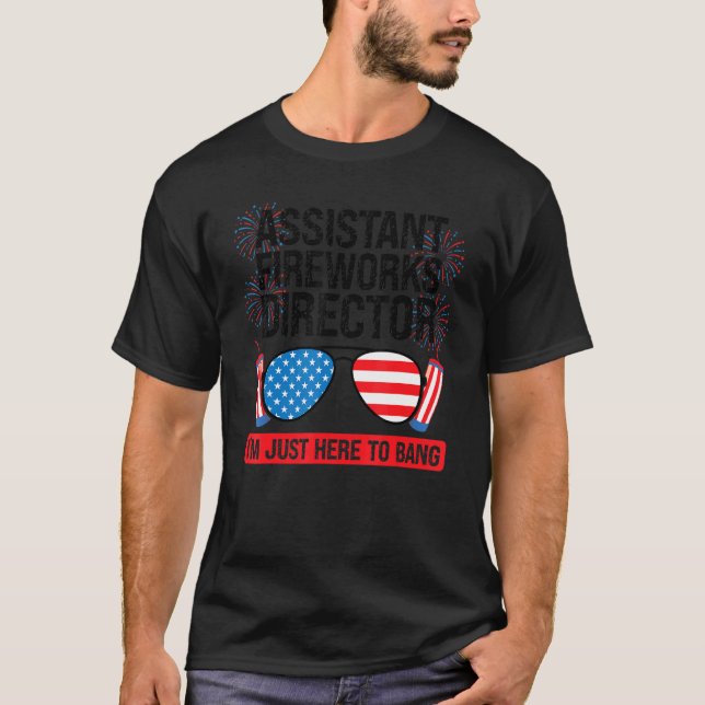 Camiseta Assistente do Fireworks Diretor Bang Assistant Fir (Frente)