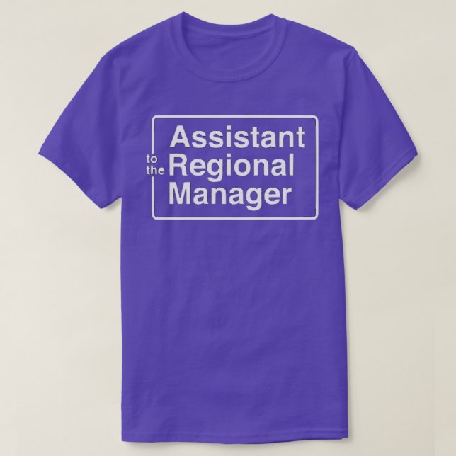 Camiseta Assistente do gestor regional 20 (Frente do Design)