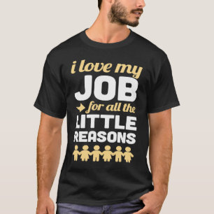 Camiseta Assistente do segundo grau Médio e Elementar Escol