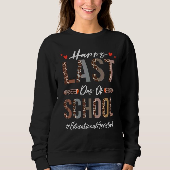 Camiseta Assistente Educacional Feliz Dia Passado Da Escola (Frente)