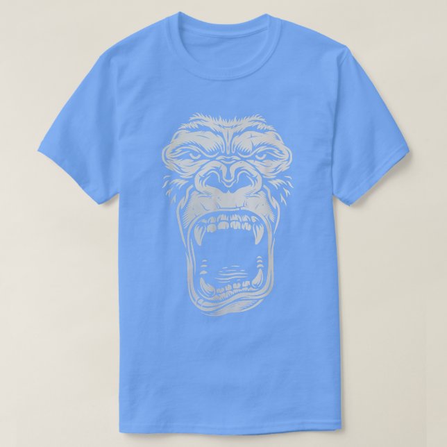 Camiseta Assistente legal de Gorilla Face de Professora Wor (Frente do Design)