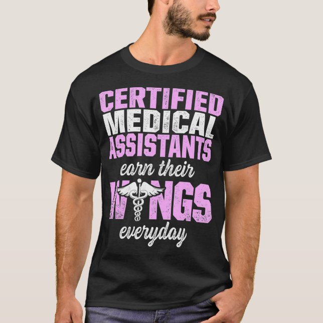 Camiseta Assistente Médico Certificado CMA Assistente de Ga (Frente)