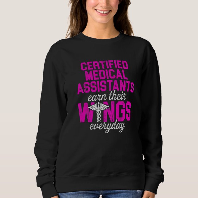 Camiseta Assistente Médico Certificado Cma Assistente de Ga (Frente)