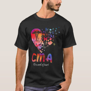Camiseta Assistente Médico Certificado Cma Para Nursi Médic