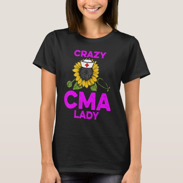 Camiseta Assistente Médico Certificado de CMA Assistente de (Frente)