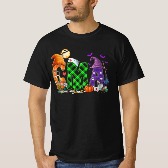 Camiseta Assistente Médico Certificado pelo CMA Stethoscope (Frente)