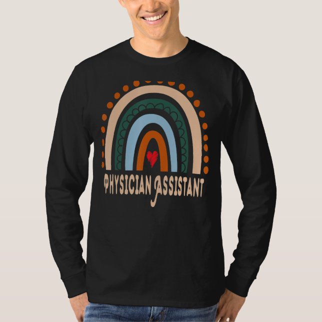 Camiseta Assistente médico de Arco-Íris Apreciação Essencia (Frente)