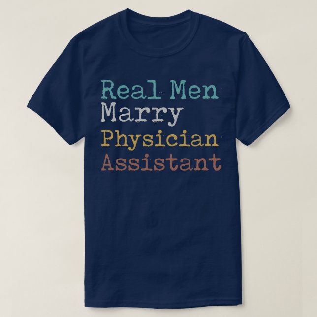 Camiseta Assistente médico de Casado Real Men (Frente do Design)