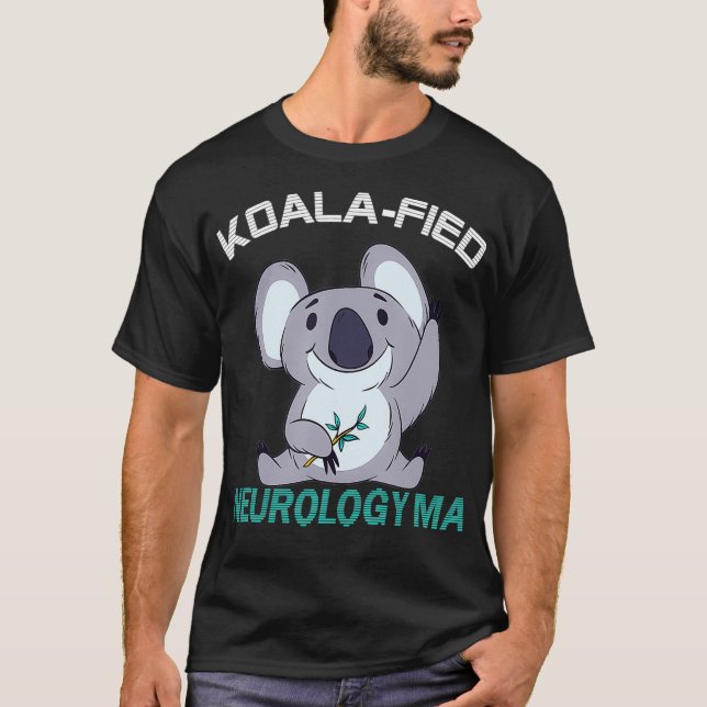 Camiseta Assistente Médico de Neurologia Qualificado Koalaf (Frente)