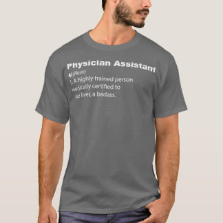 Camiseta Assistente médico Definição PA Engraçado Dizendo G