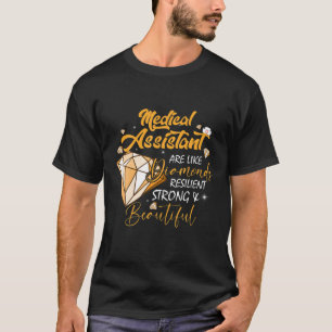 Camiseta Assistente Médico É Como Ouros Feliz Enfermeira Qu