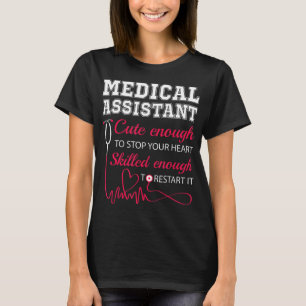 Camiseta Assistente Médico Enfermeiro Cute Interromper Feb
