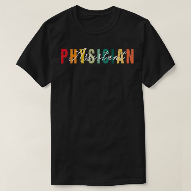 Camiseta Assistente médico estudante de PA engraçado de PA  (Frente do Design)