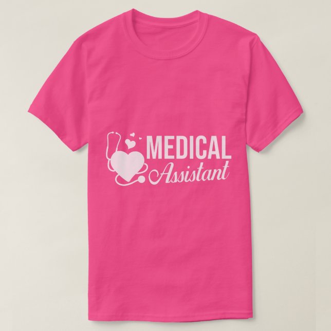 Camiseta Assistente médico Estudo de Enfermeiro Clínico (Frente do Design)