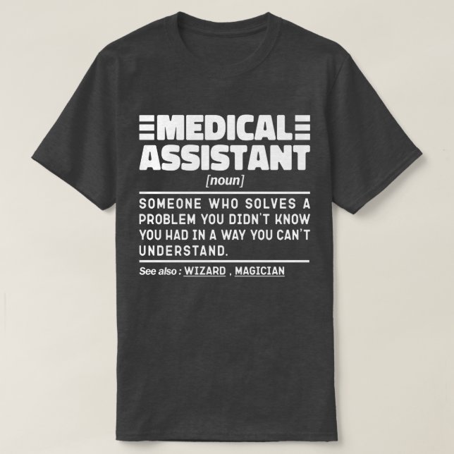 Camiseta Assistente Médico Formando de Estudantes de Medici (Frente do Design)